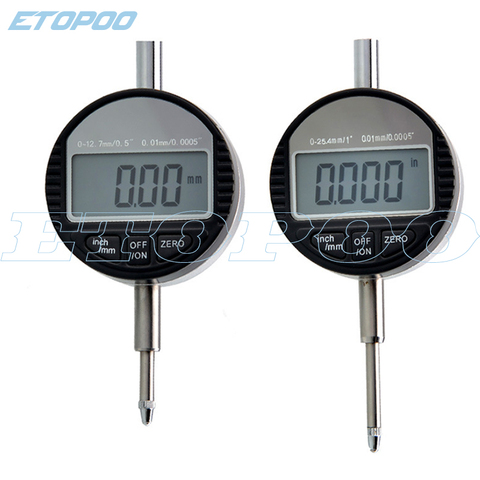 4 size digital indicator 0-12.7mm/0-25.4mm 0.001mm 0.00005