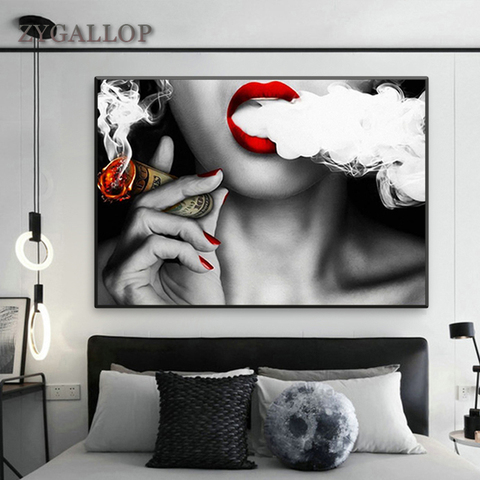 Modern Girls Canvas Paintings Abstract Wall Pop Art Decorative Canvas  Prints Wall Posters And Prints Home Wall Decor Pictures