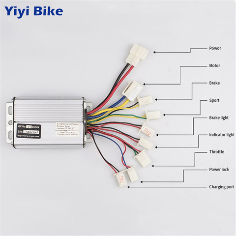 Electric Bicycle Controller With 36V 48V 1000W 30A DC Brushed For E bike Scooter Skateboard Part Fit Battery Motor Engine Part ► Photo 1/6
