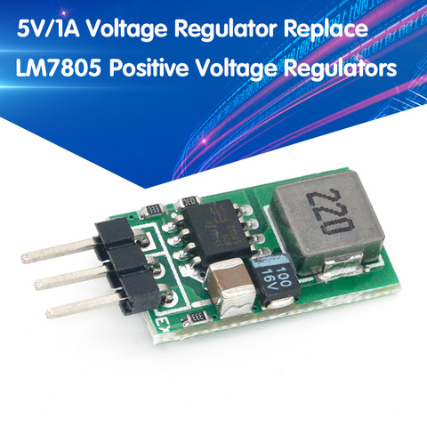 DC5.5-32V to 5V/1A Voltage Regulator Replace TO-220 LM7805 5V Positive Voltage Regulators Input 5.5-32v To 5v1a Buck Module ► Photo 1/6