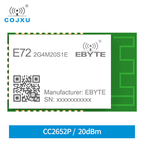 E72-2G4M20S1E CC2652P 2.4G 20dBm 700m ARM MCU SMD Zigbee 3.0 BLE 5.0 SOC module ► Photo 1/6