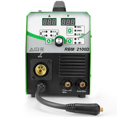 220V Mig Welder MIG210 MIG/Stick/Lift TIG Welder 4 in 1 Gas & Gasless Flux Core /Solid Wire MIG Inverter Welding Machine ► Photo 1/6