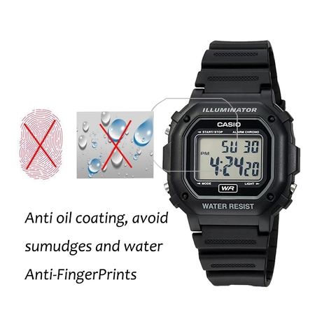 3Pcs Nano Explosion-proof Screen Protector For Casio Men's F108WH F108 1ACF 2ACF Smartwatch HD Anti-shock Water-proof LCD Film ► Photo 1/5