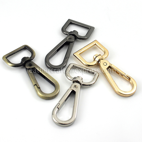1pcs Metal Swivel Eye Snap Hook Trigger Clasps Clips for Leather Craft Bag Strap Belt Webbing Keychain Hooks Length 60mm 2-3/8