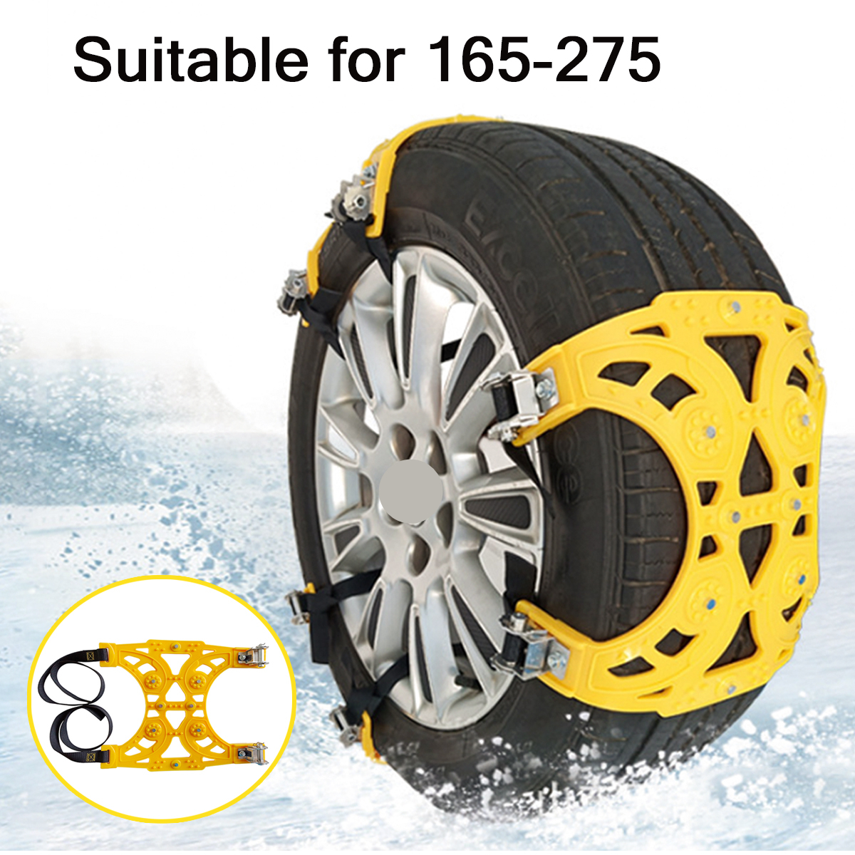 Cheap 8Pcs Car Snow Chain Thickened Adjustable Universal SUV Truck
