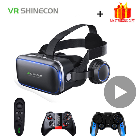 Shinecon 6.0 Casque VR Virtual Reality Glasses 3D Goggles Headset Helmet For Smartphone Smart Phone Viar Binoculars Video Game ► Photo 1/6