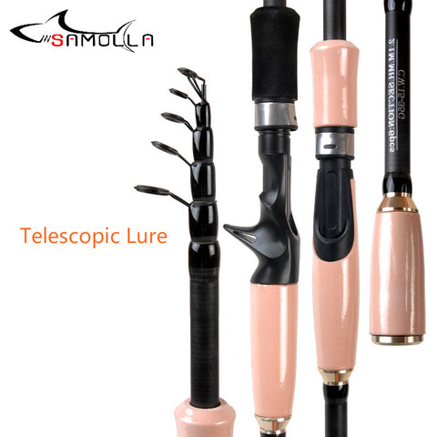 Telescopic Fishing Rod Casting Spinning Peche En Mer Canne A Peche Carbonne Canna Da Pesca Vara Telescopica Surf Hard Travel Rod ► Photo 1/5