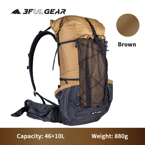 3F UL GEAR 46+10L QIDIAN PRO Camping Backpack 880g Ultralight Waterproof Women/Men Sport Bag Wear Resistant Outdoor Knapsack ► Photo 1/6