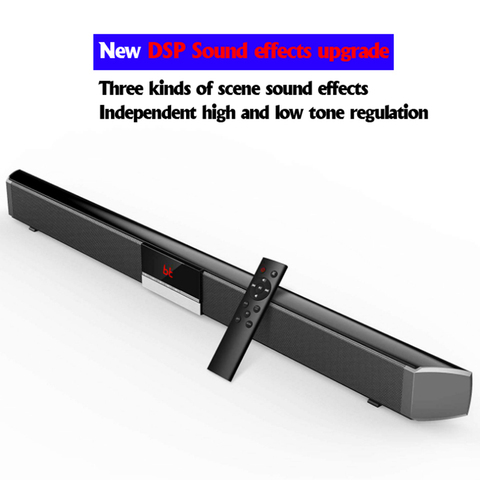 Soundbar Com Subwoofer Para TV Home Theater Wreless Bluetooth 5.0 Speakers 40W with Remote Control Aux-In Coaxial Optical for PC ► Photo 1/1