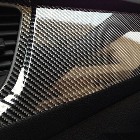 20x50cm 6D High Glossy Carbon Fiber Vinyl Film Car Styling Wrap Motorcycle Car Styling Accessories Interior Carbon Fiber Film ► Photo 1/6