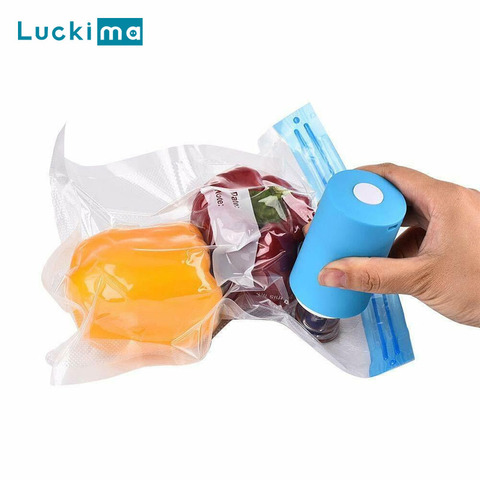 Mini USB Charging Vacuum Sealer Storage Air Pump Electric Home Accessories for Sous Vide Vacuum Packaging Food Clothes Saver Bag ► Photo 1/6