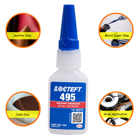 Instant Adhesive 495 Adhesive Glue Hard Plastic Metal Strong