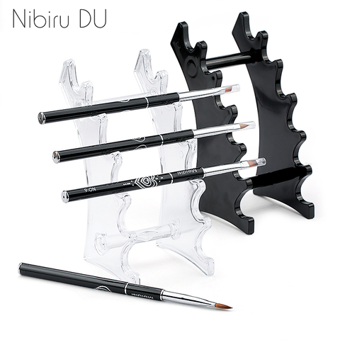 1 Set Nail Brush Holder Stand Salon Pen Rack Accessoire Brushes For Manicure Tool Acrylic Nail Art Brush Holder Carrier Storage ► Photo 1/6