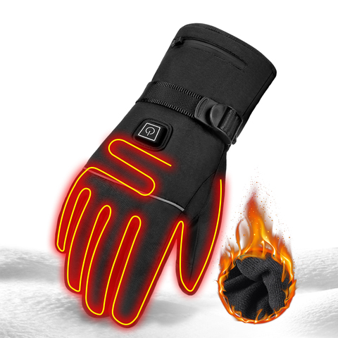 HEROBIKER Motorcycle Gloves Waterproof Heated Guantes Moto Touch Screen Battery Powered Motorbike Racing Riding Gloves Winter## ► Photo 1/6