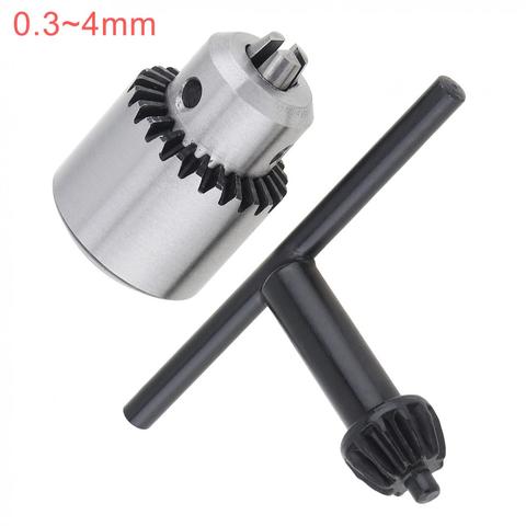 2pcs/set Mini 0.3-4m Drill Collet Chuck with 1/4'' Chuck Inner Hole Diameter and Hexagon Key Wrench for DIY Electric Drill ► Photo 1/6