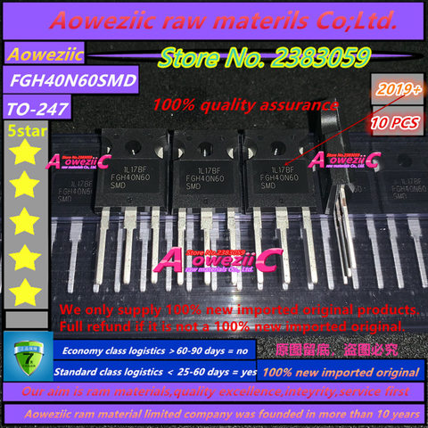 Aoweziic  2022+  100% new imported original FGH40N60SMD FGH40N60 TO-247  triode IGBT power transistor 40A 600V ► Photo 1/2