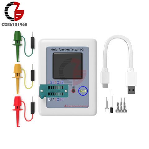 LCR-TC1 Transistor Tester TC1 TFT Diode Triode Capacitance Resistor Meter LCR-T6 TC1 NPN PNP MOSFET ► Photo 1/6