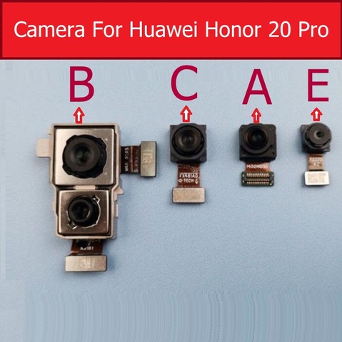 Front Small & Rear Back Camera For Huawei Honor 20 Pro YAL-L41 Main Big Camera & Wide Angle Camera With Flex Cable Tested Work ► Photo 1/3