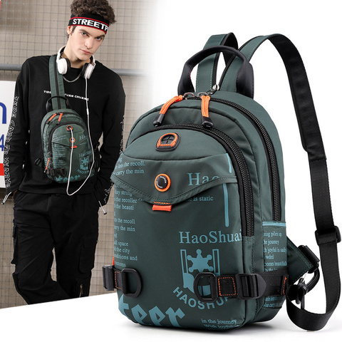 High Quality Nylon Backpack Daypack One Shoulder Cross Body Bag Travel Climb Military Male  Knapsacks Sling Chest Rucksack Bag ► Photo 1/6