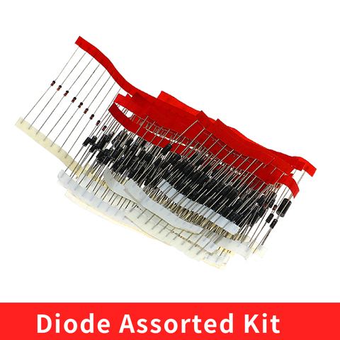 200pcs Fast Switching Schottky Diode Assorted Kit 1N4001 1N4004 1N4007 1N5408 UF4007 FR207 1N5817 1N5819 1N5822 1N4148 RL207 ► Photo 1/4