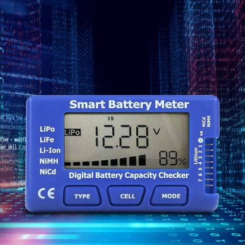 5-In-1 Intelligent Digital Battery Meter Battery Capacity Checker ESC/Servo/PPM Tester with LCD Backlight Display ► Photo 1/6