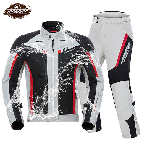 HEROBIKER Waterproof Motorcycle Jacket Man Racing Suit Wearable Motorcycle Jacket+Motorcycle Pants Moto Set With EVA Protection ► Photo 1/6