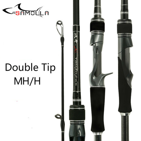 Strong Fishing Rod Double Tip Mh/h For Big Fish High Carbon Spinning Casting Rod Canne A Peche Carbonne Jigging Peche En Mer ► Photo 1/6