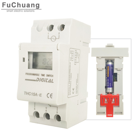 New Timer Switch THC15A-E 5000W 30A update at the base of Timer relay THC15A extending standby time up to one year without power ► Photo 1/6