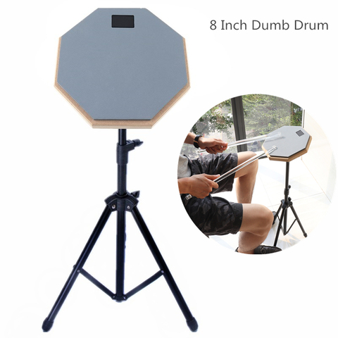 8 Inch Rubber Wooden Dumb Drum Beginner Practice Training Drum Pad with Stand / Stick Optional for Percussion Instruments Parts ► Photo 1/6