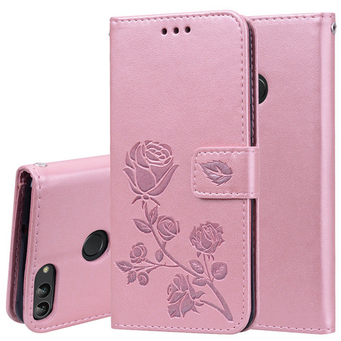 Case For Huawei P Smart FIG-LX1 Cover 3D Rose Flower Leather Wallet Flip Case For Huawei P Smart 2022 Case 5.65 inch Funda Coque ► Photo 1/6