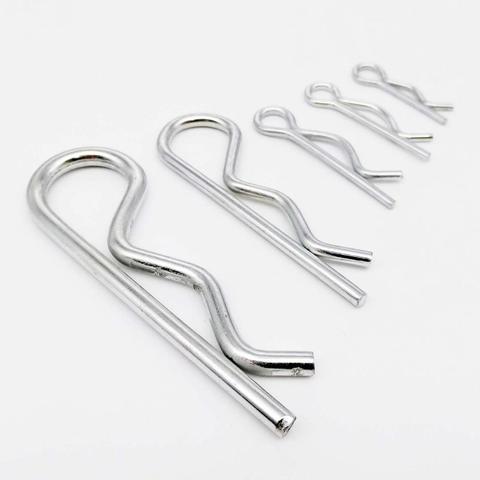 5/10pcs M1 M1.2 M1.6 M1.8 M2 M2.5 M3 M3.5 M4 Steel R Type Spring Cotter Pin Wave Shape Split Clip Clamp Hair Tractor Pin for Car ► Photo 1/6