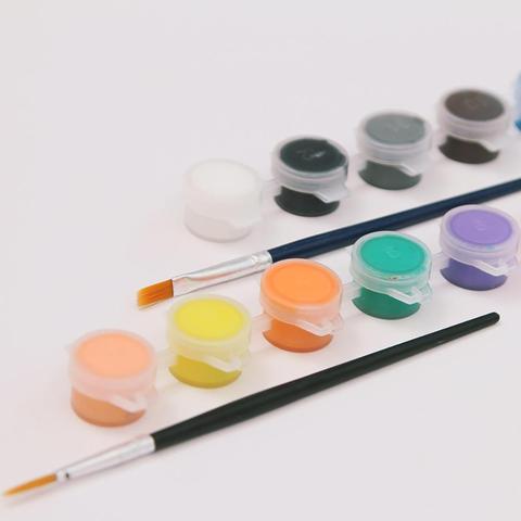 Brushes Set for Art Painting Oil Acrylic Watercolor Drawing Craft DIY Kid  Paint Brushes Painting Supplies 10Pcs Drop Ship