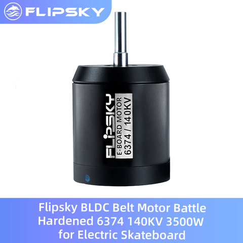 New Version Flipsky BLDC Belt Motor 6374 140KV 3500W for Electric Skateboard DIY Brushless Sensored Motor Glues Poured ► Photo 1/6