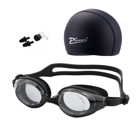 Swim Cap Swimming Glasses Anti-fog Waterproof Swim Goggles Earplug Pool Equipment for Men Women Kids Adult Sports Diving Eyewear ► Photo 1/6