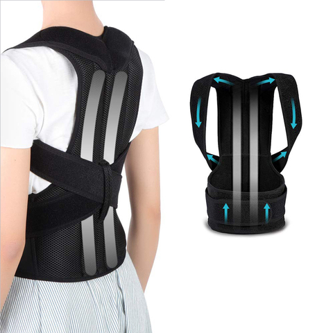 Back Posture Corrector Brace Clavicle Support Stop Slouching and Hunching Adjustable Back Trainer High Elastic ► Photo 1/6