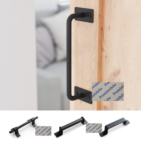 Retro Rustic Matte Black Country Barn Sliding Door Pull Handle Hardware Antique Vintage ► Photo 1/1