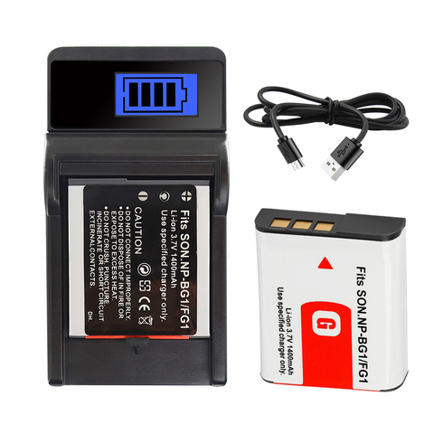 NP BG1 NP FG1 Battery for Sony Cyber-Shot DSC-W100 DSC-WX1 H3 H7 H9 DSC-H10 DSC-H20 DSC-H50 DSC-H55 Batterie Npbg1 1400mah ► Photo 1/6