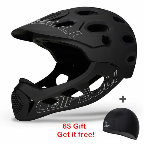 Ultralight Mountain Bicycle Helmet Down Hill Full Face Helmet Inte-Molded TRAIL BMX Cycling Helmets Cairbull MTB TT Helmets ► Photo 1/6