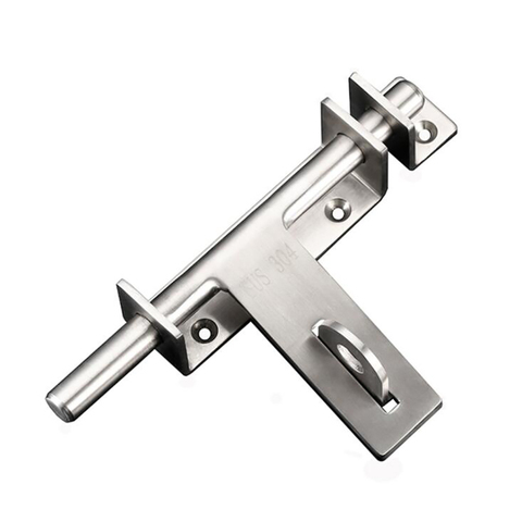 Sliding Bolt Gate Latch, 170mm Thickening Stainless Steel Barrel Bolt with Padlock Hole, Interior Door Latches Brushed Finish ► Photo 1/4