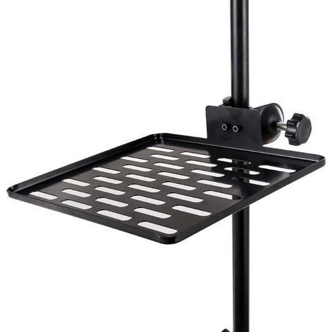 Sound Card Tray Hollowed-out Live Broadcast Microphone Rack Stand with Free Regulating Clamp Storage Shelf Phone Clip Holder ► Photo 1/6