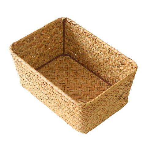 Wicker Weave Storage Basket for Kitchen Fruit Dish Food Bread Sundries organizer Rattan Picnic Container Storage Case mx9191743 ► Photo 1/6