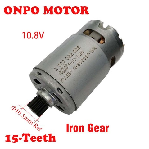 10.8 V 15 Teeth DC Motor( KV3SFN-8520SF-WR 1607022628) For BOSCH GSR1080-2-LI 3 601JE2000 /EU Electric Drill Screwdriver Motor ► Photo 1/6