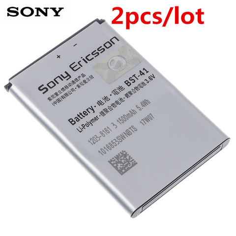 2 pcs /lot Original BST-41 Phone Battery For Sony Ericsson Xperia PLAY R800 R800i Play Z1i A8i M1i X1 X2 X2i X10 X10i 1500mA ► Photo 1/2