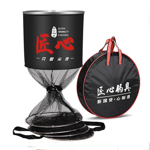 Handing fishing net, fishing gear, fishing equipment, stainless steel coated fish gelatinized quick-drying fish protection ► Photo 1/6