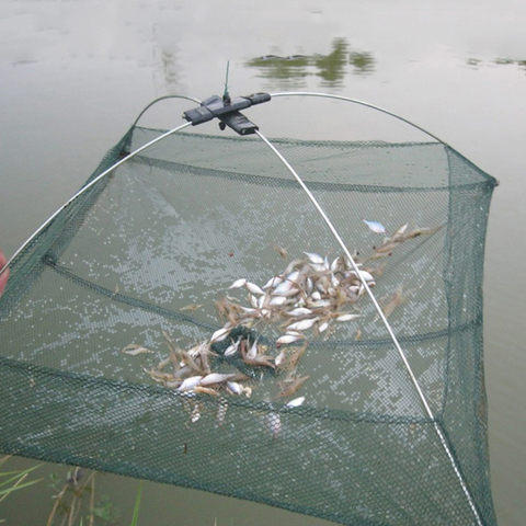 60x60cm 80x80cm Square Fishing Landing Net Trap Network for Catching Shrimp Crab Small Fishes Nets Fishing Tool ► Photo 1/6