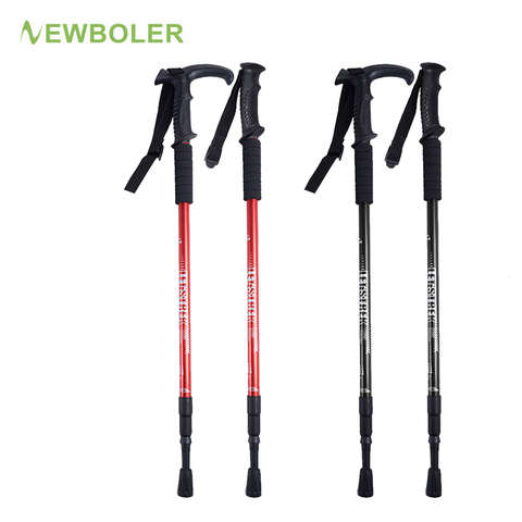 2pcs/lot Nordic Walking Poles Adjustable Trekking Poles Telescopic Scandinavian  Hiking Stick Anti Shock Walking Sticks ► Photo 1/6