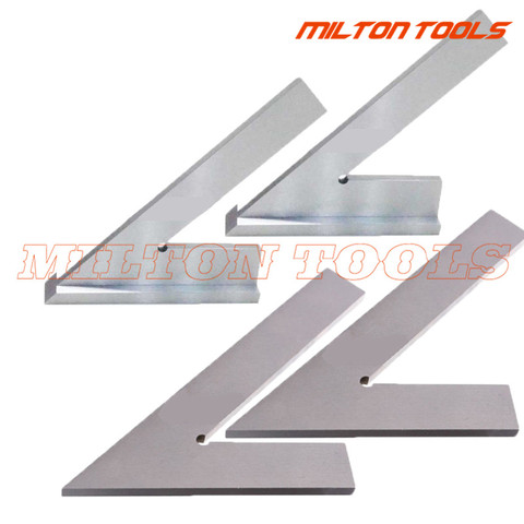 120x80mm 100x70mm Stainless Steel 45 Degree Miter Angle Corner Ruler Wide Base Gauge Measuring Tools DIN875/2 Standard With Stop ► Photo 1/6