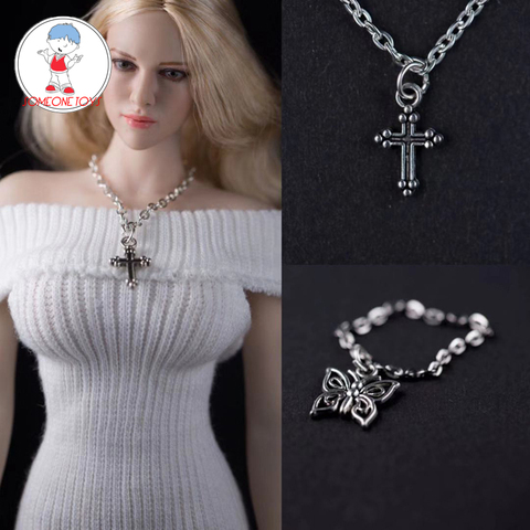 1/6 Scale Cross Necklace for 12 Inches Female Ph HT Hotstuff Jo Doll Action Figures ► Photo 1/6