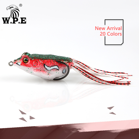 W.P.E New Frog Lure 1pcs 20 Color 20g Fishing Crankbait Simulation Soft Lure Top water Fishing Crankbait Wobblers Fishing Tackle ► Photo 1/6