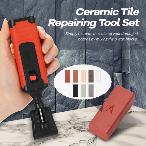 Ceramic Tile Repairing Tool Set Multifunction DIY Repairing Tool Set Household Repairing Crack Fill Tile Surface Repairing Tool ► Photo 1/6